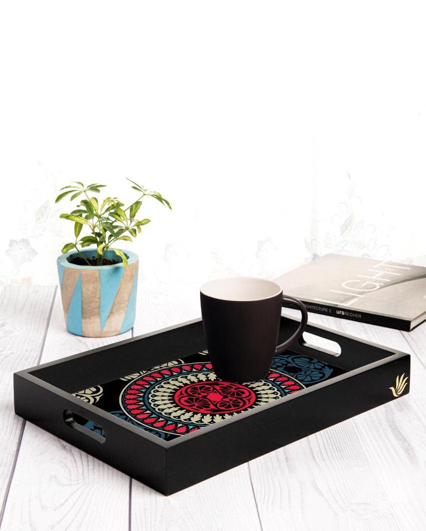 Classic Mandala Design Multicolor Serving Tray