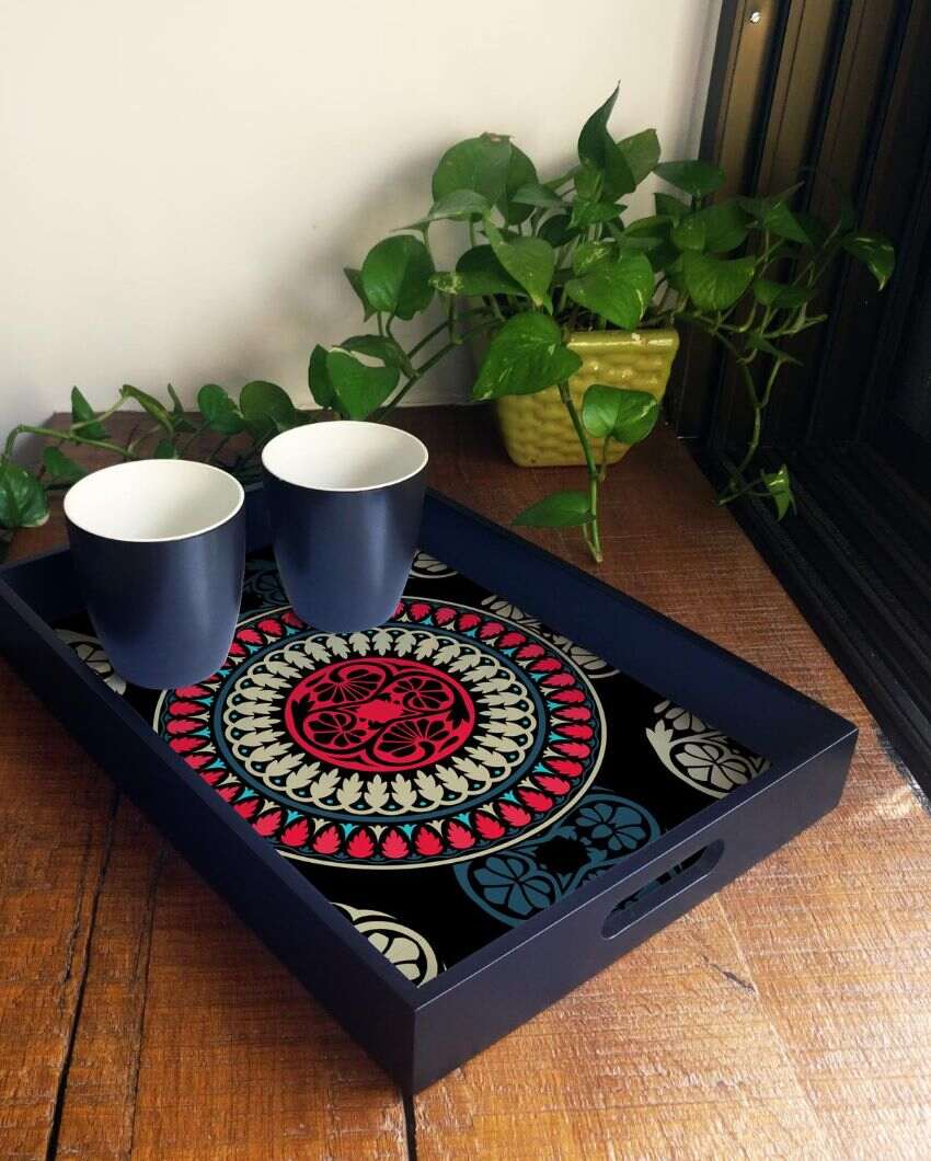 Classic Mandala Design Multicolor Serving Tray