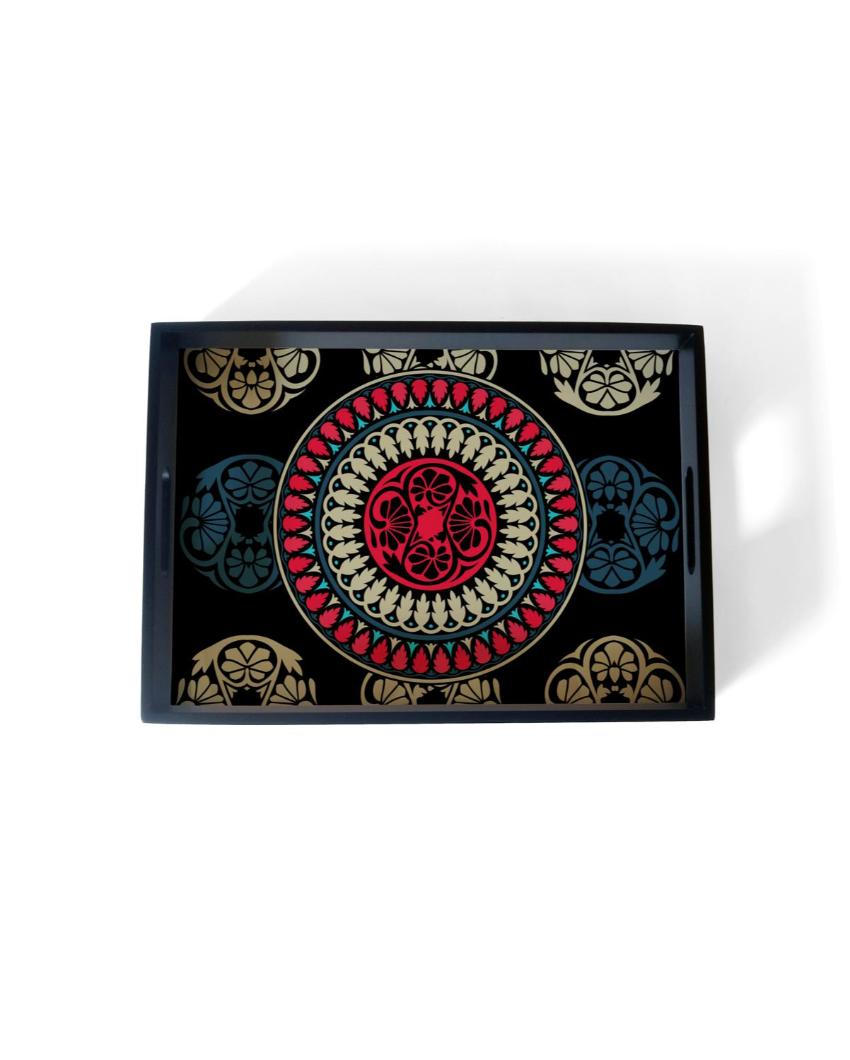 Classic Mandala Design Multicolor Serving Tray