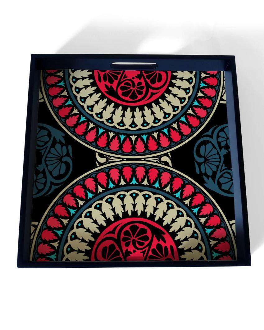 Classic Mandala Design Multicolor Serving Tray