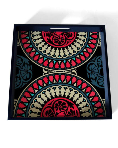 Classic Mandala Design Multicolor Serving Tray