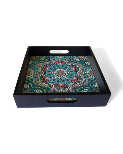 Exquisite Sheesha Design Multicolor Serving Tray