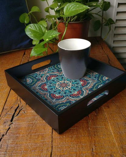 Exquisite Sheesha Design Multicolor Serving Tray