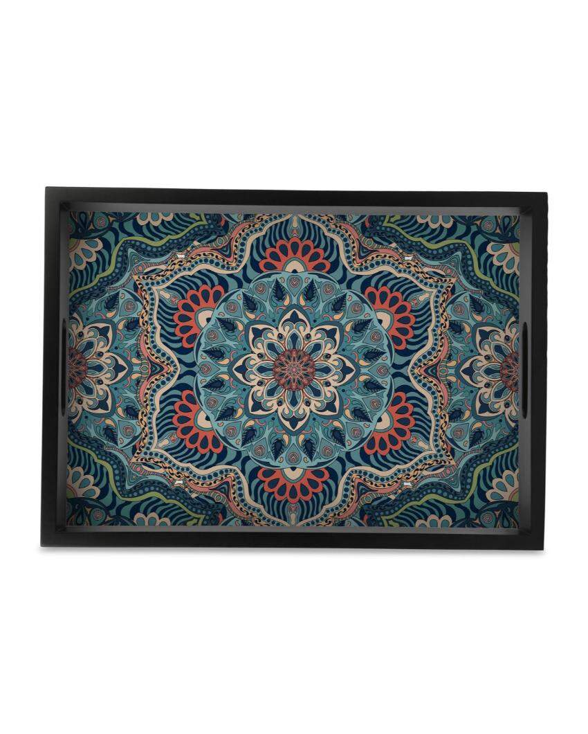 Exquisite Sheesha Design Multicolor Serving Tray