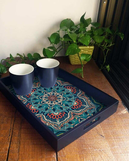 Exquisite Sheesha Design Multicolor Serving Tray