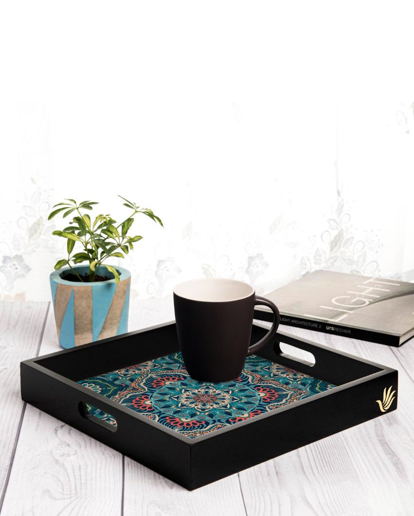 Exquisite Sheesha Design Multicolor Serving Tray