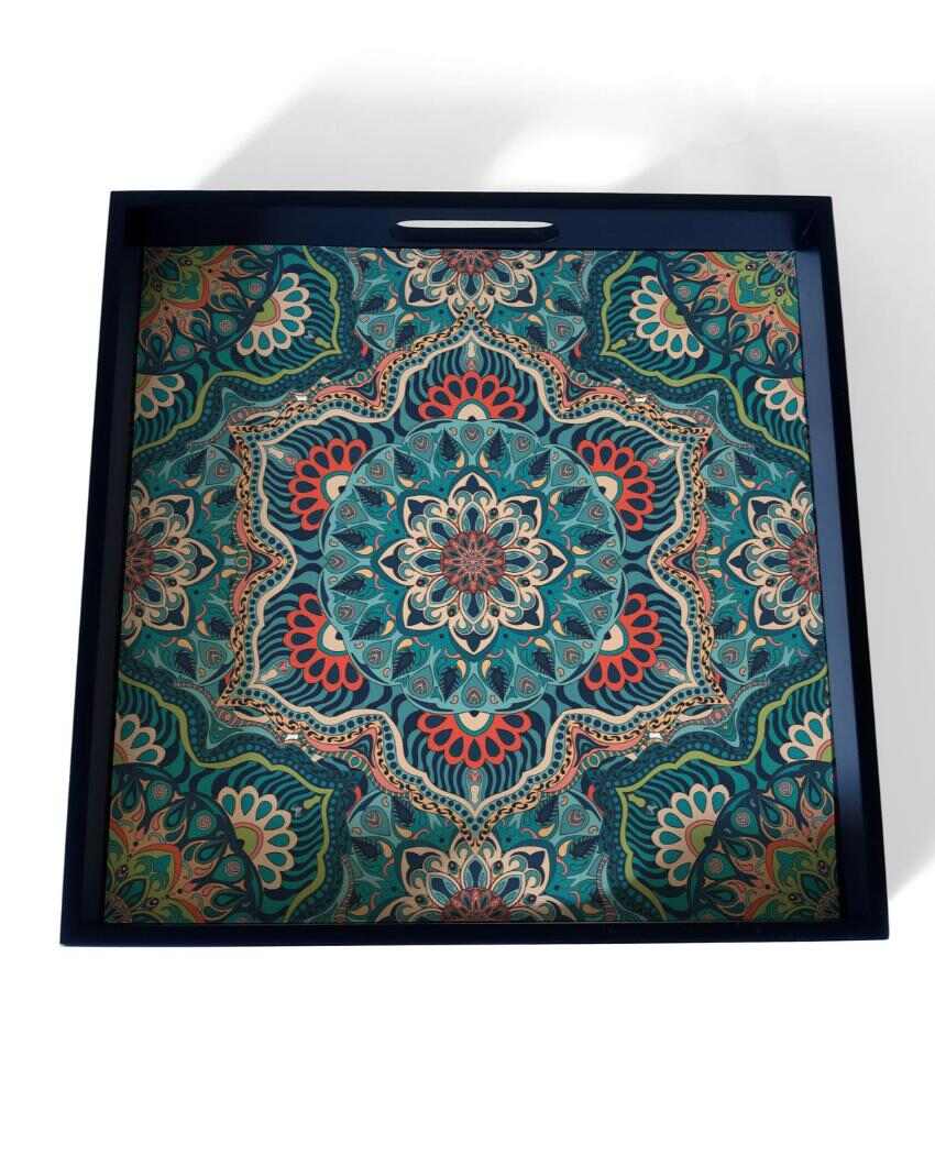 Exquisite Sheesha Design Multicolor Serving Tray