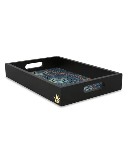 Sophisticated Mandala Design Multicolor Serving Tray