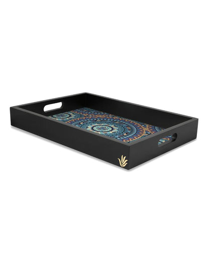 Sophisticated Mandala Design Multicolor Serving Tray