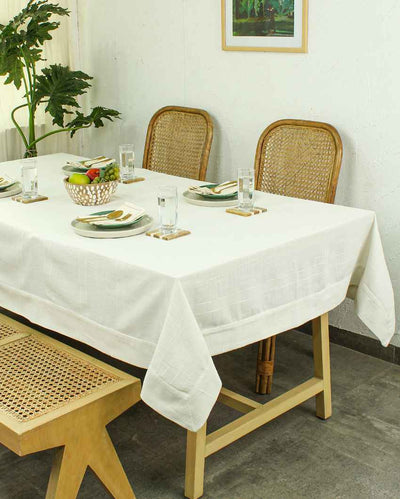 Herringbone Beige Dining Table Cover