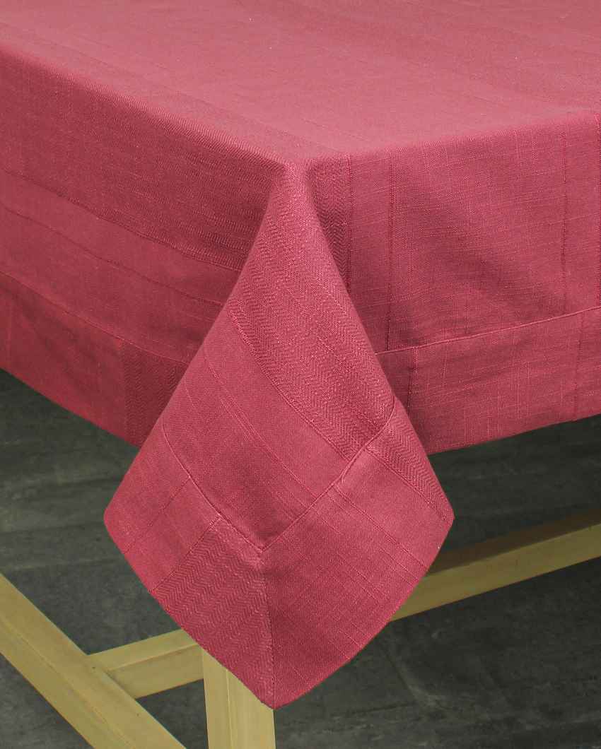 Herringbone Maroon Elegant Table Cover