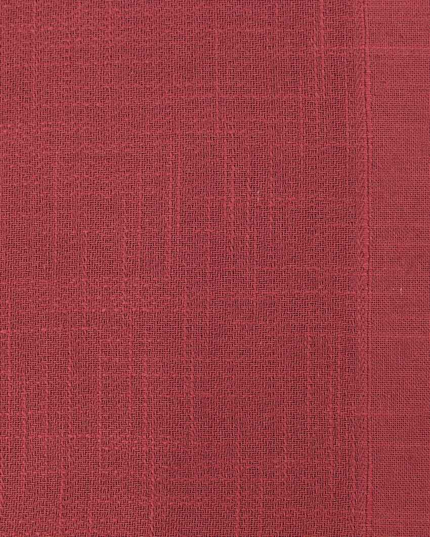 Herringbone Maroon Elegant Table Cover