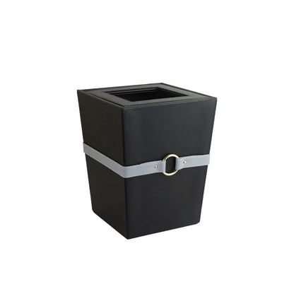 Banded Dustbin Black