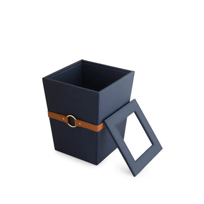 Banded Dustbin Blue