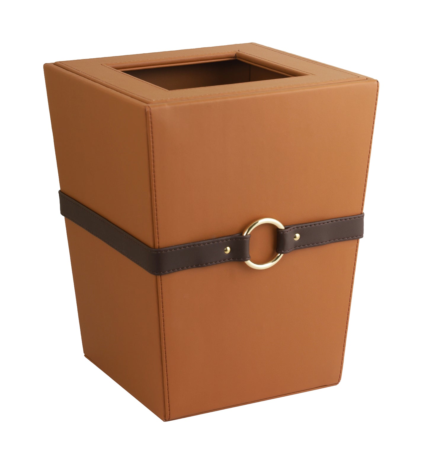 Banded Vegan Leather Dustbin