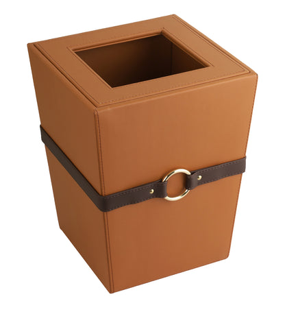 Banded Vegan Leather Dustbin