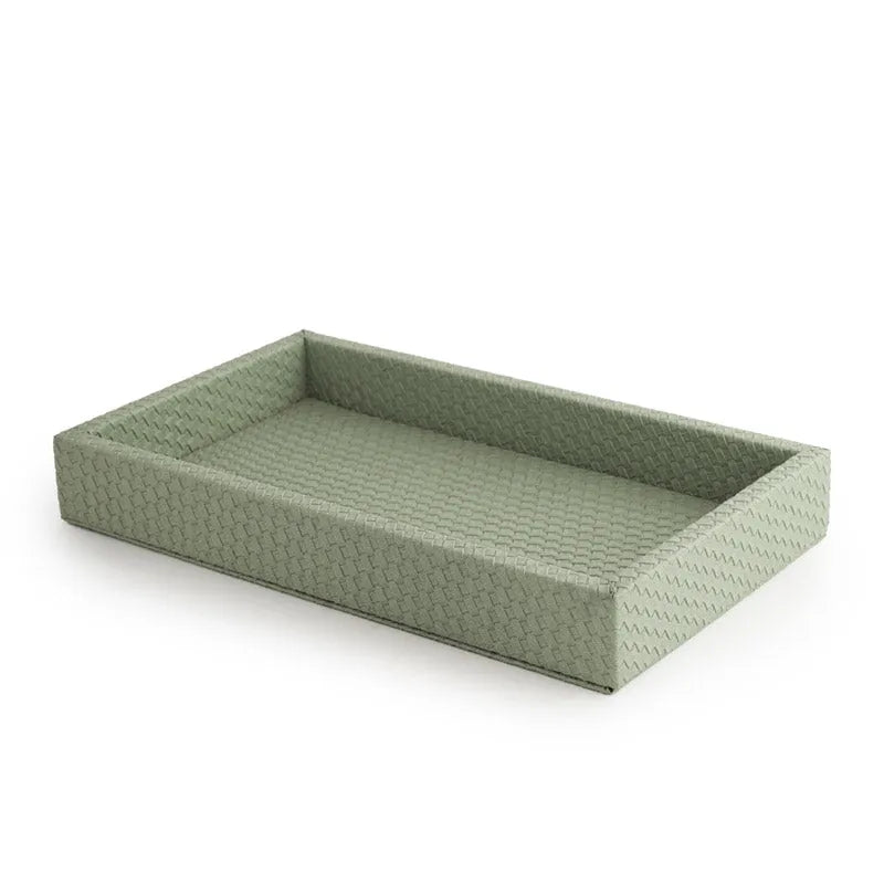 Interlaced Napkin Tray Green