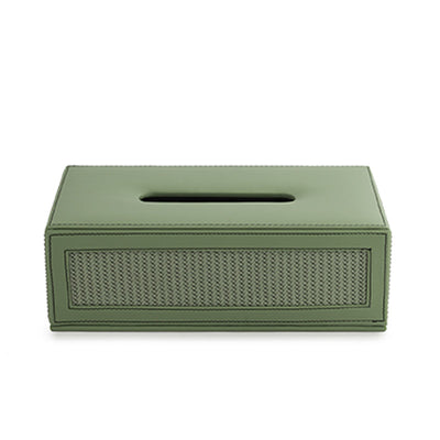 Sage Green Braided Tissue Box Default Title