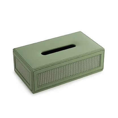 Sage Green Braided Tissue Box Default Title