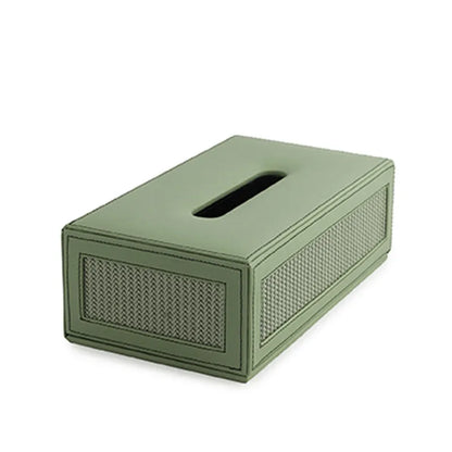 Sage Green Braided Tissue Box Default Title