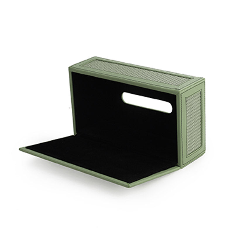 Sage Green Braided Tissue Box Default Title