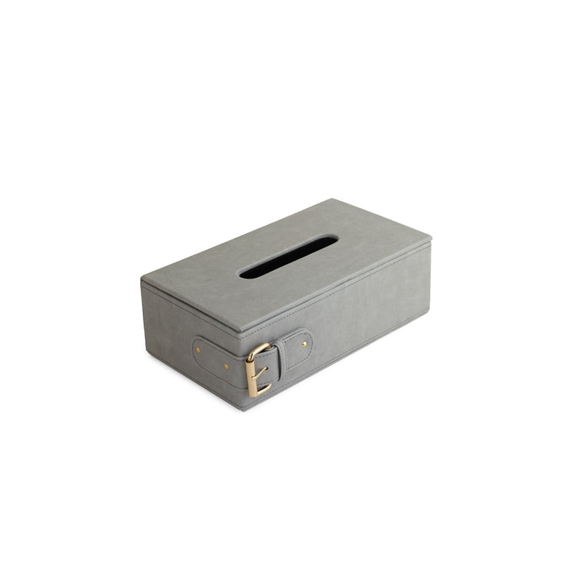 Clasped Tissue Box Grey