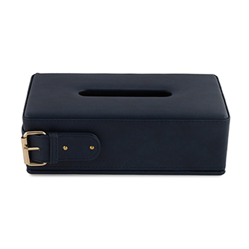 Clasped Tissue Box Blue