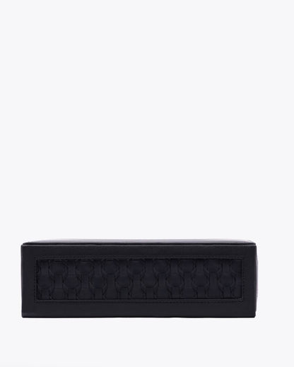 Star Weave Rectangular Design Vegan Leather Tissue Box | 10 x 5 x 3 inches