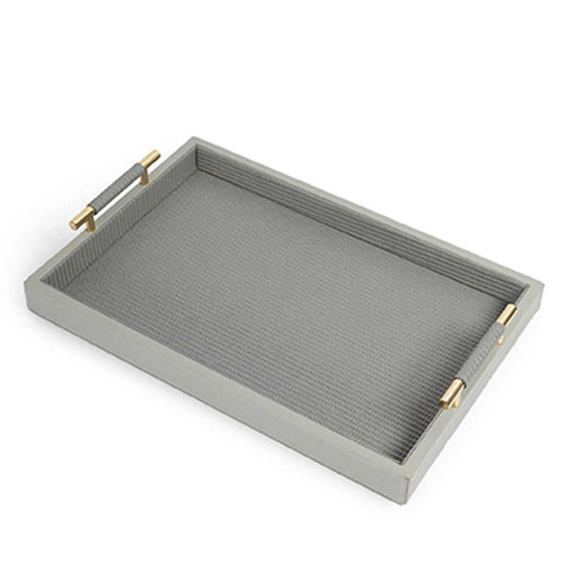 Grey Braided Tray 18 Inches