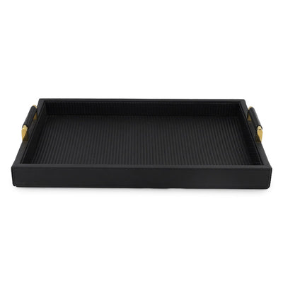 Black Braided Tray 15 Inches