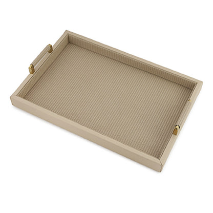 Beige Braided Tray 18 Inches