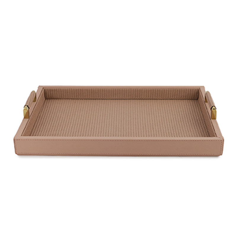 Nude Pink Braided Tray 18 Inches