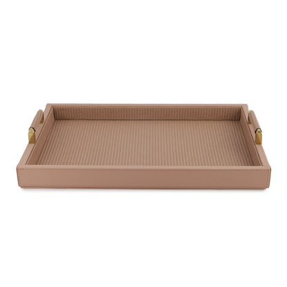 Nude Pink Braided Tray 15 Inches