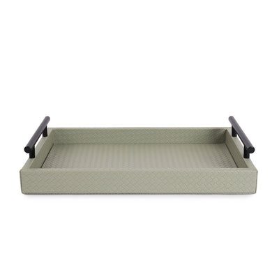 Sage Green Interlaced Tray 18 Inches