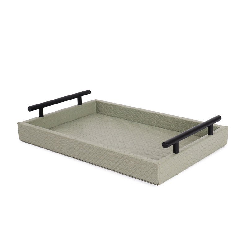 Sage Green Interlaced Tray 18 Inches