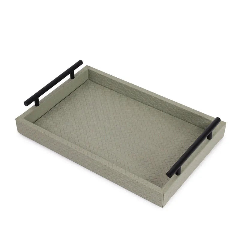 Sage Green Interlaced Tray 18 Inches