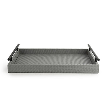 Dark Grey Interlaced Tray 18 Inches