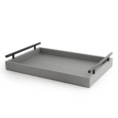 Dark Grey Interlaced Tray 15 Inches