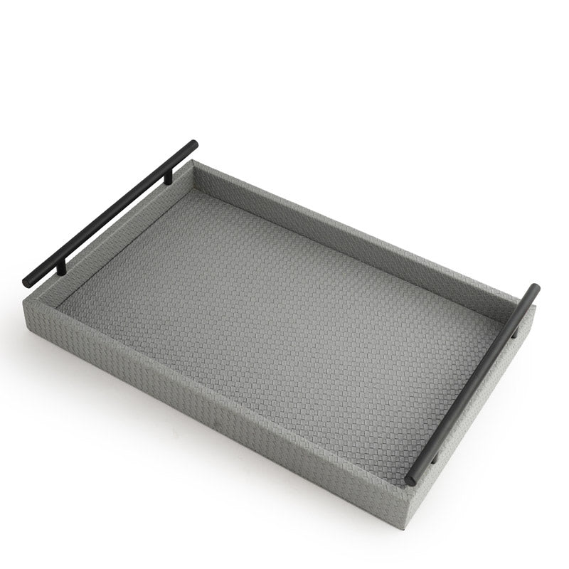 Dark Grey Interlaced Tray 15 Inches