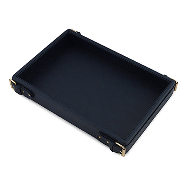 Navy Blue Clasped Tray 15 Inches