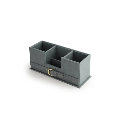 Clasped Remote Organiser Steel Grey