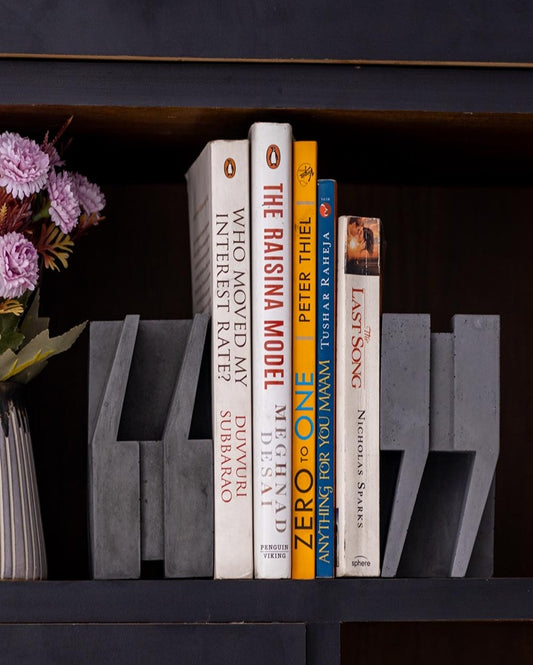 Thought Provoking Design The Concrete Quotes Bookend | 3 x 3 x 5 inches