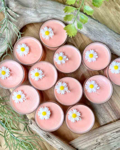 Daisy Tealights | Set of 6 | 3.8 x 8.9 cm / 1.5 x 3.5 inches