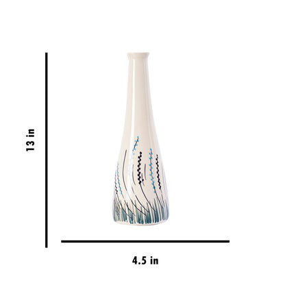 Grass Design Ceramic Handcrafted Flower vase Default Title