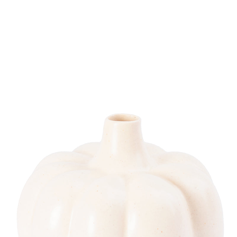 Classy Ceramic Handcrafted Flower vase Off White
