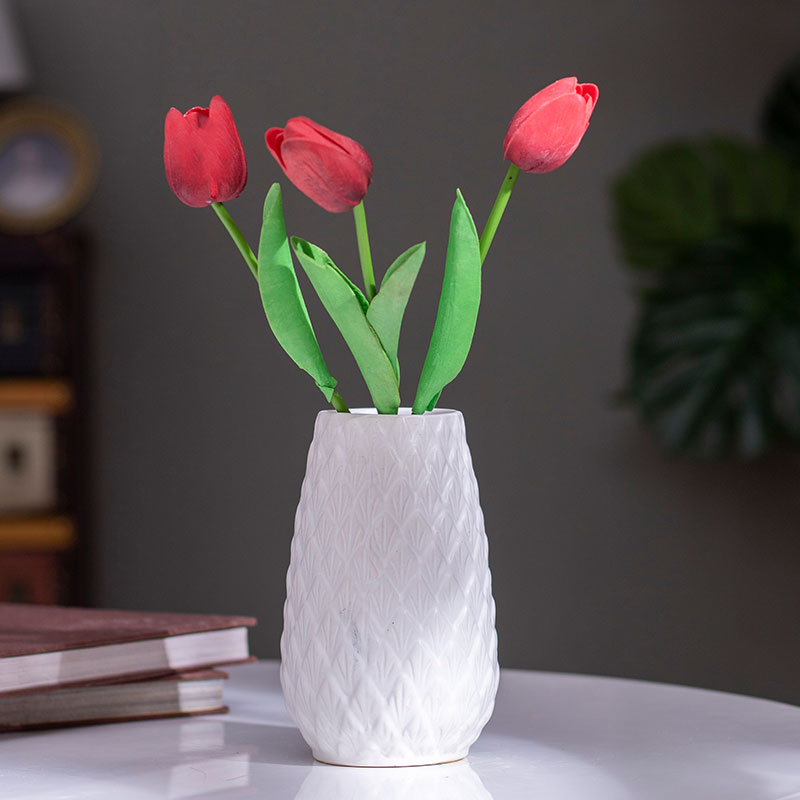 Decorative Ceramic Handcrafted Flower Vase Wite