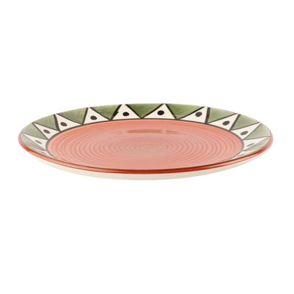 Geo Ceramic Dinner Plates | Set of 2