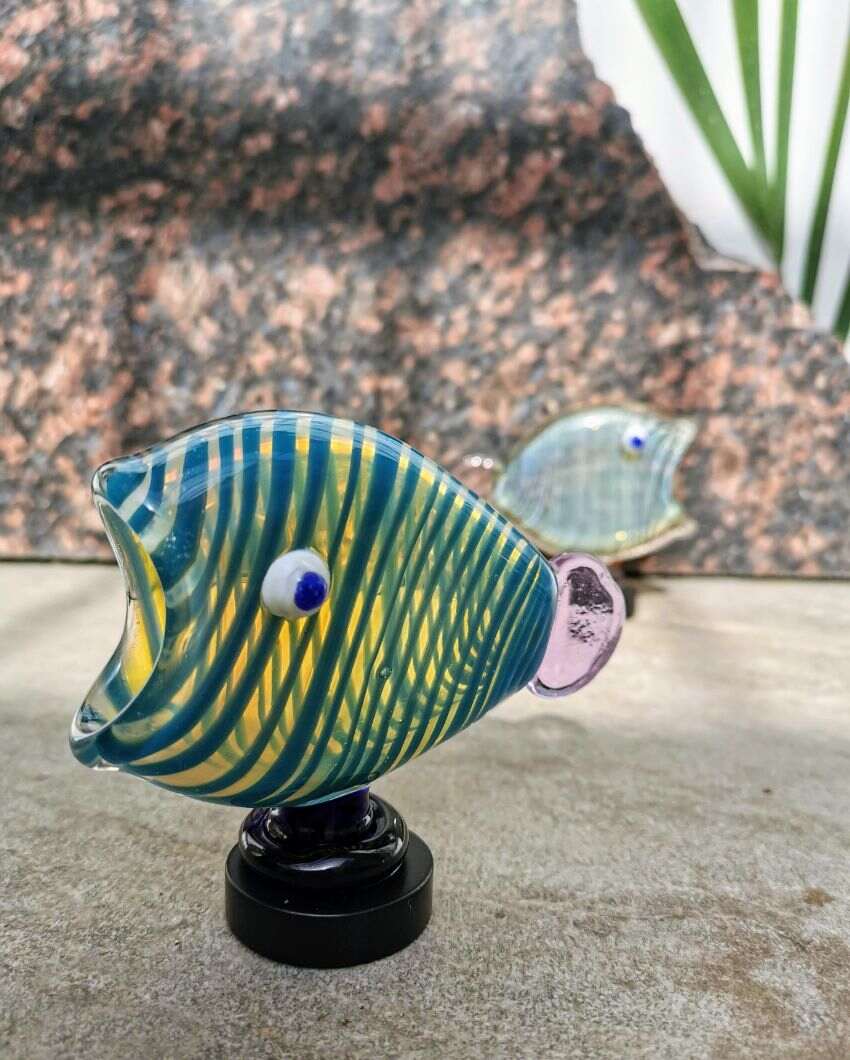 Hungry Fish Table Decor Glass