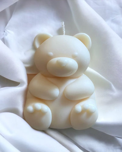 Sweet Teddy Candle | 10.2 x 10.2 x 10.2 cm / 4 x 4 x 4 inches