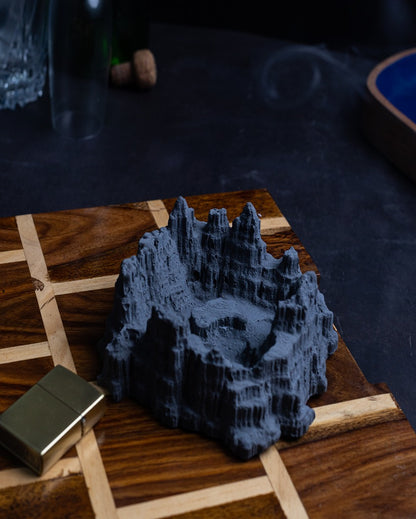 Majestic Unique Shape The Grand Canyon Concrete Ashtray | 5 x 5 x 3 inches